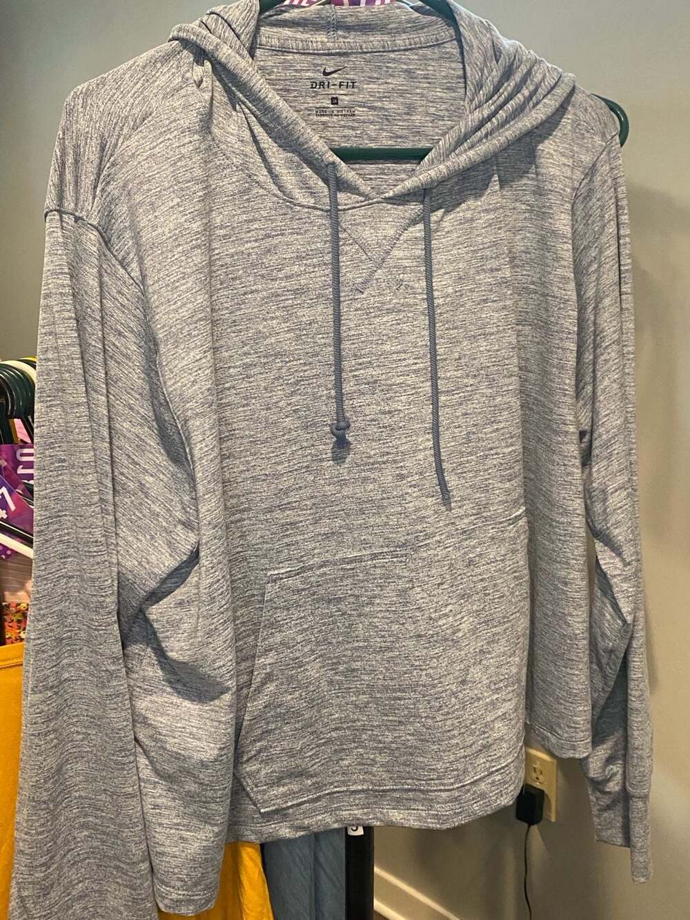 Nike Dri-FIT Women's Plus Size 2X Blue Heathered Training Hoodie